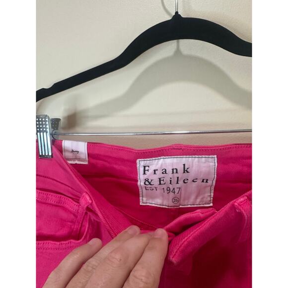 Frank & Eileen Sz 26 Derry Jeans in Pink Slim Straight Nice Condition - Picture 3 of 6